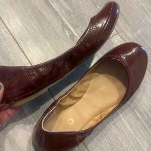 Aldo women’s red/burgundy flat